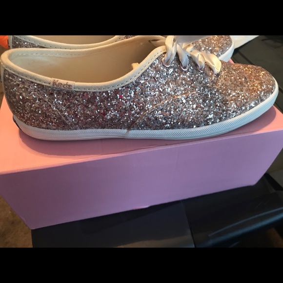 Kate Spade Glitter Keds Rose Gold Multi 